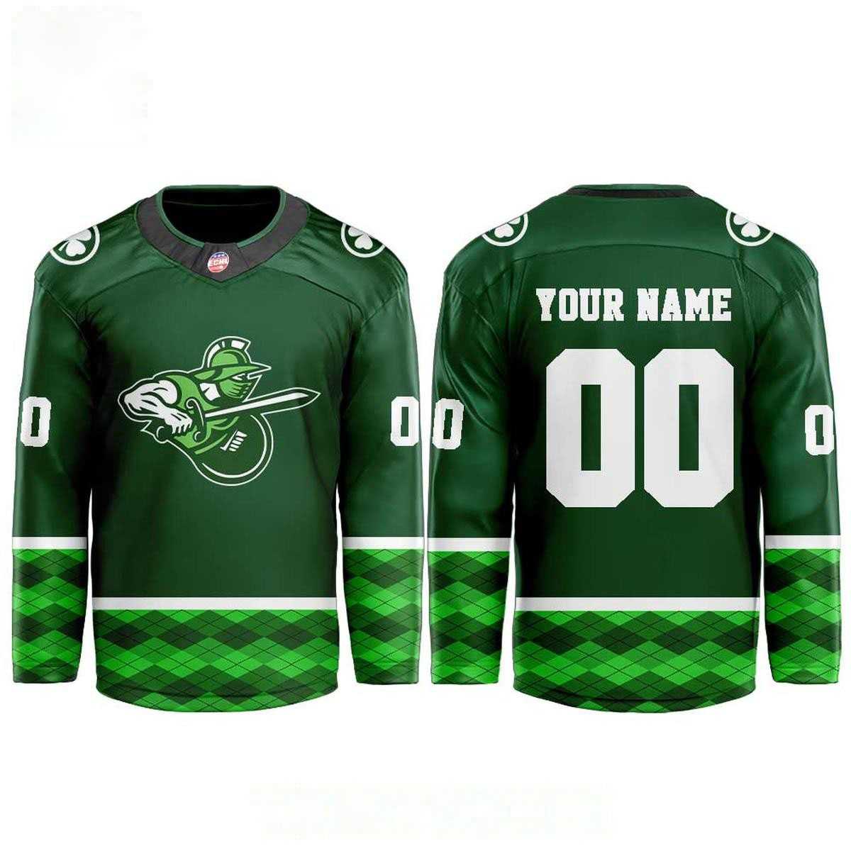 Atlanta Gladiators St Patrick’s Day 2026 Custom Hockey Jersey