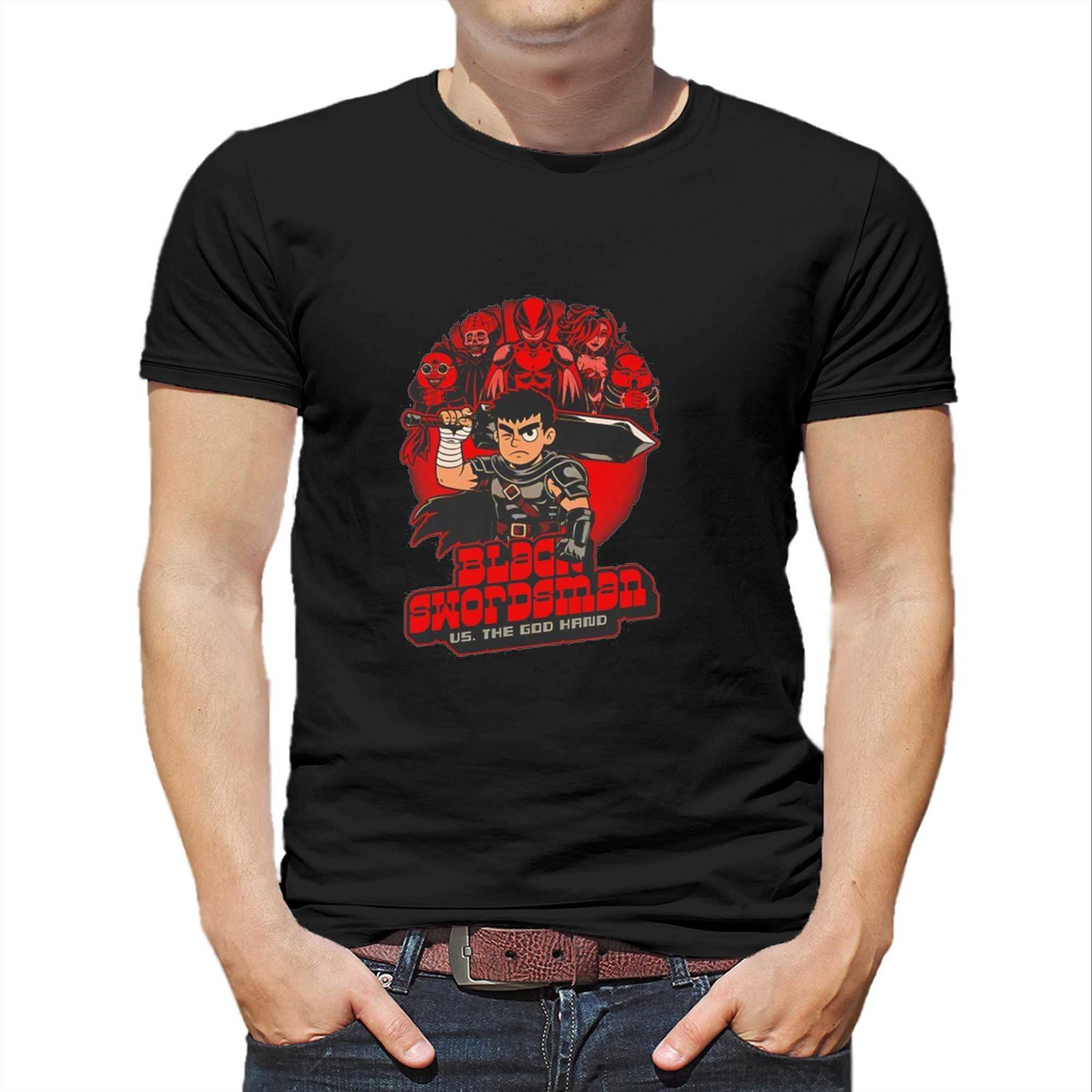 Berserk X Scott Pilgrim Vs The World Black Swordsman Vs The God Hand Tee