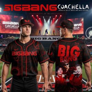 BigBang Coachella Valley Music And Arts Festival Edition For Fan Baseball Jersey
