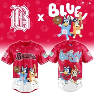 Birmingham Barons Bluey Night Limited Baseball Jersey
