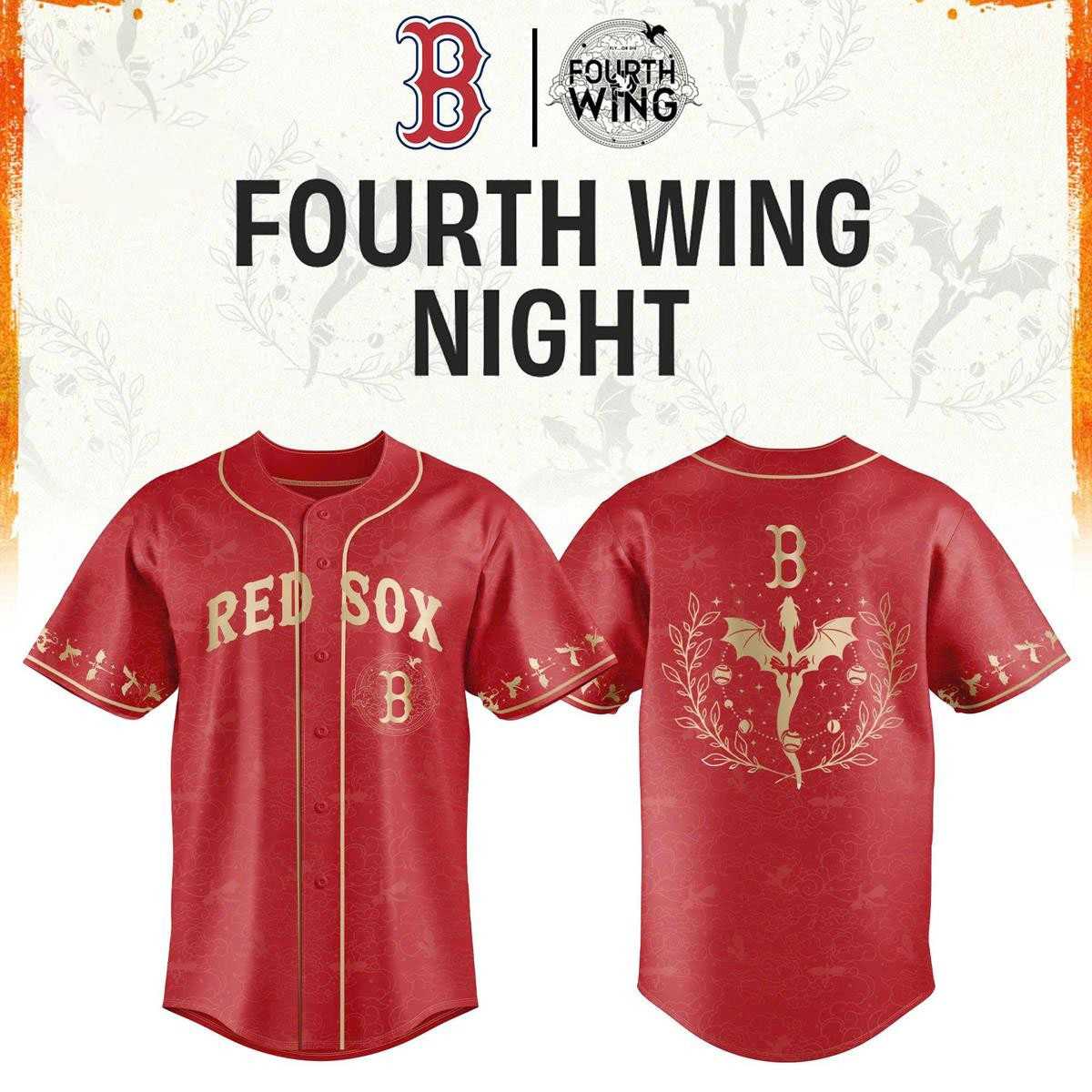 Boston Red Sox Fouth Wings 2026 Night Red Baseball Jersey Boston Red Sox Fouth Wings 2026 Night Red Baseball Jersey