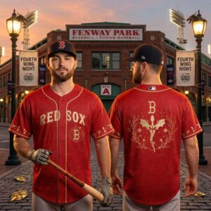 Boston Red Sox Fouth Wings 2026 Night Red Baseball Jersey
