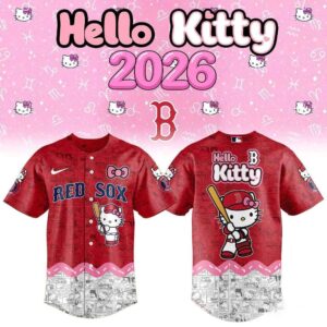 Boston Red Sox Hello Kitty 2026 Special Baseball Jersey Boston Red Sox Hello Kitty 2026 Special Baseball Jersey