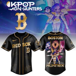 Boston Red Sox Kpop Demon Hunter 2026 Golden Baseball Jersey