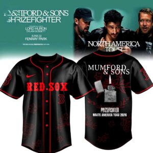 Boston Red Sox Mumford Sons Prizefighter North America Tour 2026 Edition Baseball Jersey