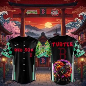 Boston Red Sox Ninja Turtle Kimetsu no Yaiba Jersey 1
