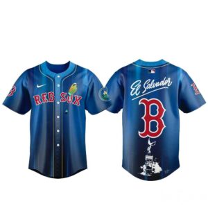 Boston Red Sox Salvadoran Heritage Day 2026 Baseball Jersey