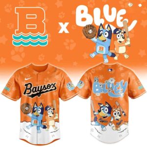 Bowie Baysox Bluey Night Limited Baseball Jersey