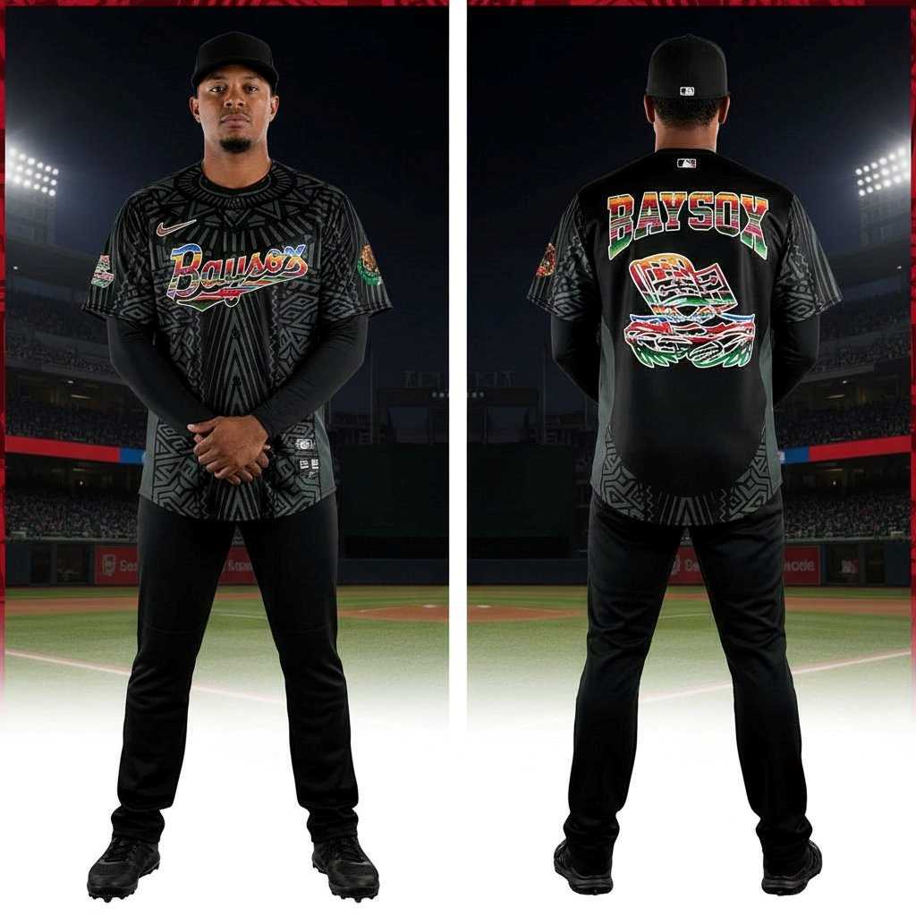 Bowie Baysox Mexican Heritage Night 2026 All Black Baseball Jersey Bowie Baysox Mexican Heritage Night 2026 All Black Baseball Jersey