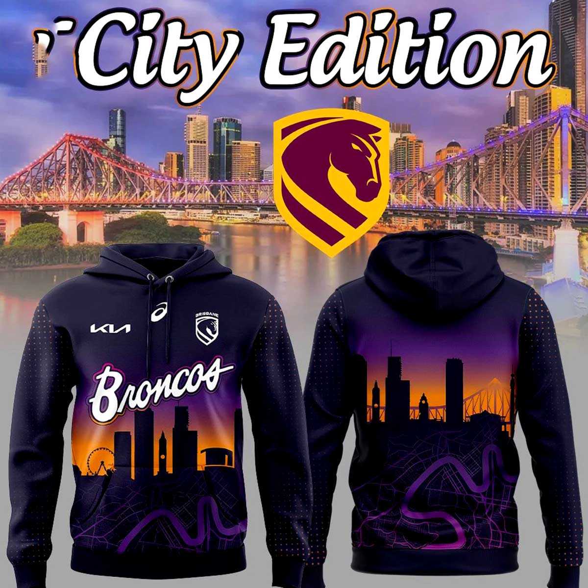 Brisbane Broncos City Special Edition Hoodie