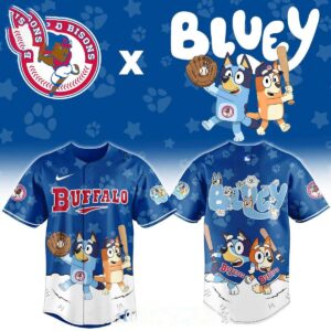 Buffalo Bisons Bluey Bluey And Bingo Night 2026 Baseball Jersey