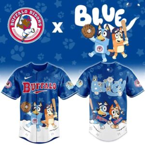 Buffalo Bisons Bluey Night Limited Baseball Jersey