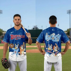 Buffalo Bisons Bluey Night Limited Baseball Jersey