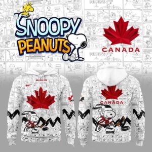 Canada Hockey Team Peanuts Night 2026 National Pride Tee Hoodie