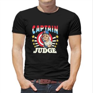 Captain America Aaron Judge Cartoon Tee Captain America Aaron Judge Cartoon Tee