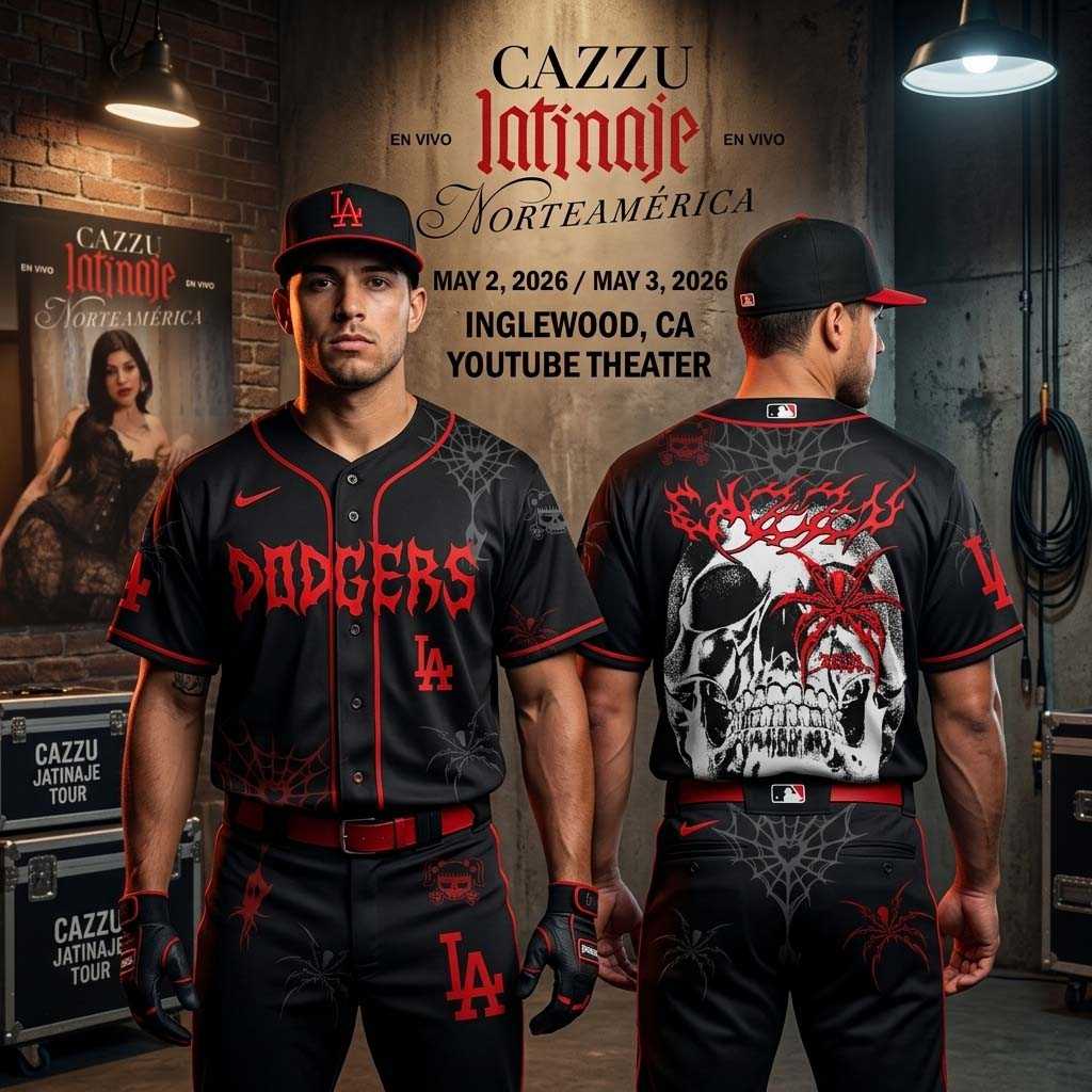 Cazzu Los Angeles Dodgers Latinaje Tour 2026 Jersey