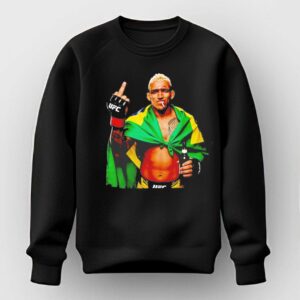 Charles Oliveira middle finger smoking and drinking beer Tee