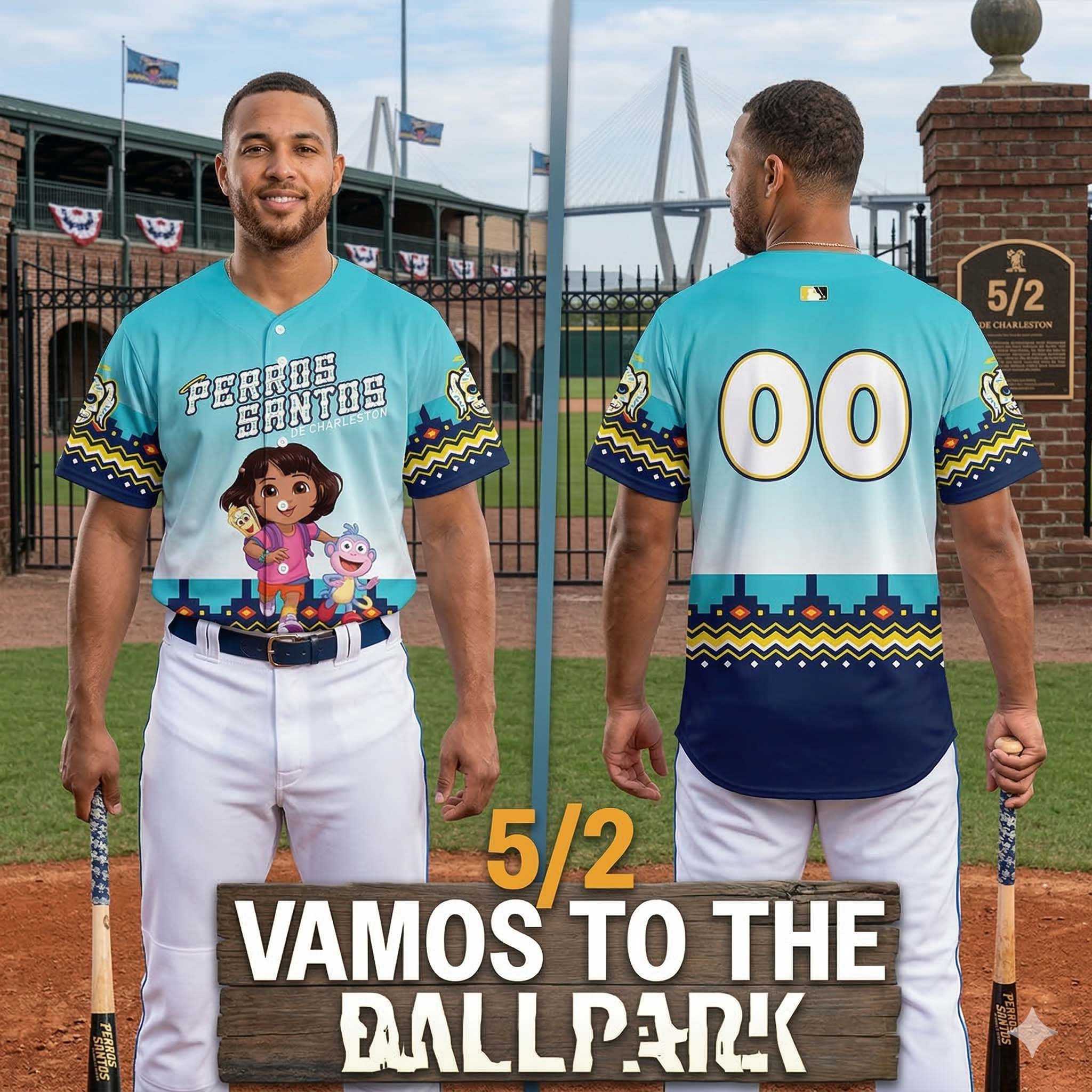 Charleston RiverDogs Los Perros Santos Weekend 2026 Baseball Jersey