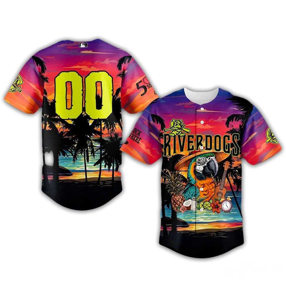 Charleston RiverDogs Margaritaville Night 2026 Baseball Jersey