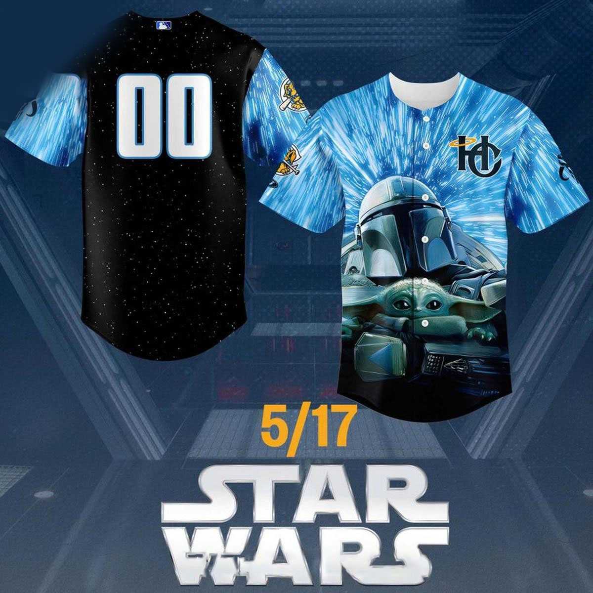 Charleston RiverDogs Star Wars Night 2026 Custom Baseball Jersey