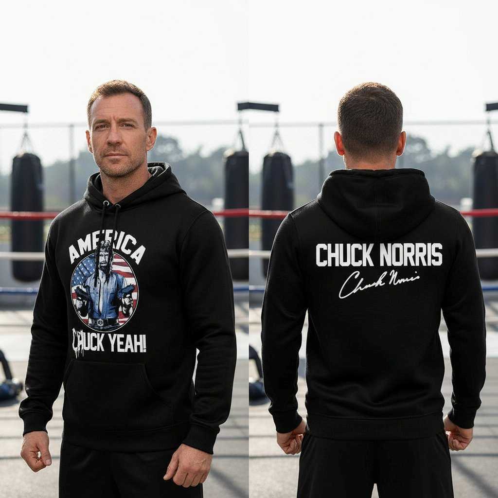 Chuck Norris 2026 America Chuck Yeah Signature Hoodie Tee