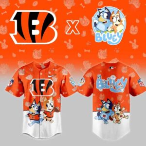 Cincinnati Bengals Bluey Night Baseball Jersey