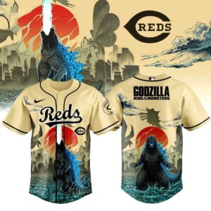Cincinnati Reds Godzilla King of The Monsters Baseball Jersey
