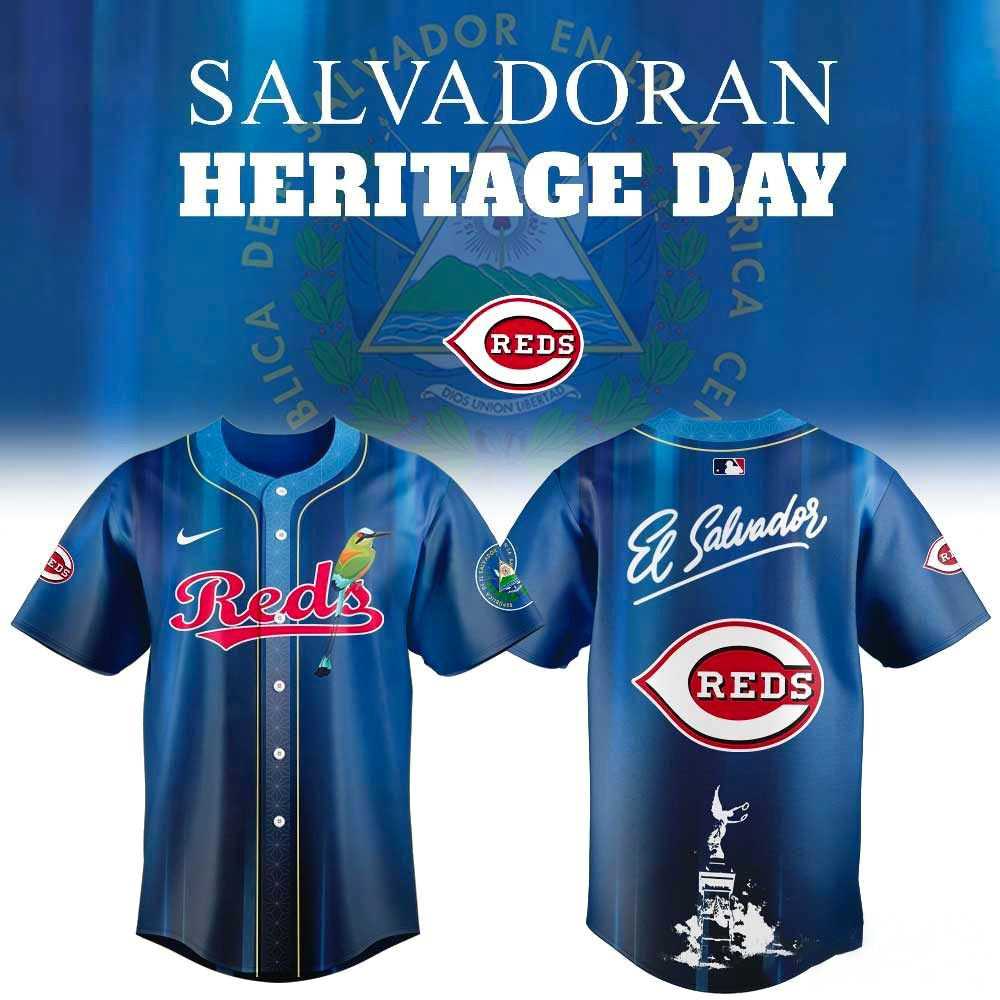 Cincinnati Reds Salvadoran Heritage Day 2026 Jersey Cincinnati Reds Salvadoran Heritage Day 2026 Jersey