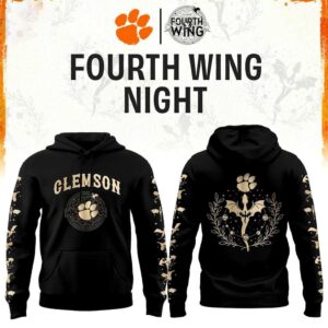 Clemson Tigers Fourth Night 2026 NCAA Football Black Hoodie Tee