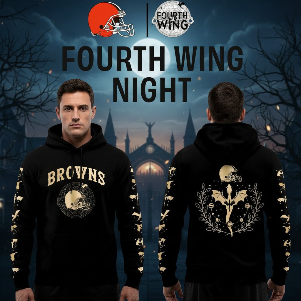 Cleveland Browns Fourth Wing Night Edition Hoodie