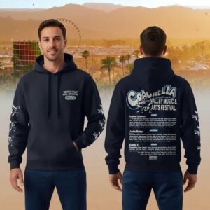 Coachella Valley Music and Arts Festival 2026 Lineup Black Hoodie