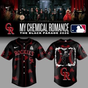 Colorado Rockies 2026 My Chemical Romance Tour Baseball Jersey