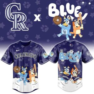 Colorado Rockies Bluey Night Limited Baseball Jersey