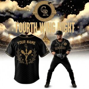 Colorado Rockies Fourth Wing Night Custom Baseball Jersey