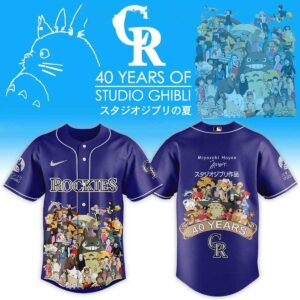 Colorado Rockies Studio Ghibli 40th Anniversary Jersey