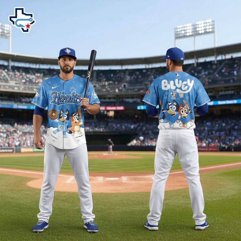 Corpus Christi Hooks Bluey Night Limited Baseball Jersey
