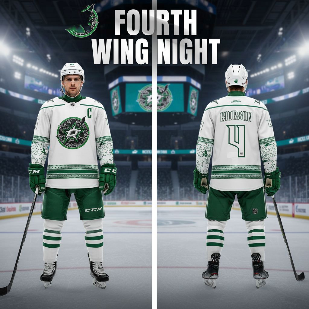 Dallas Stars Fourth Wings Night All White 2026 Hockey Jersey