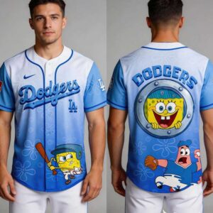 Dodgers SpongeBob SquarePants MLB All Teams Home Run Baseball Jersey