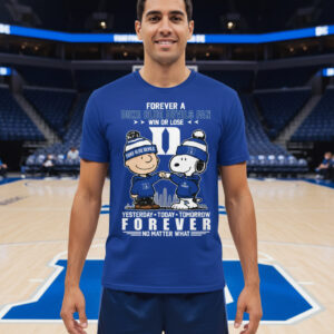 Duke Blue Devils Snoopy Charlie Brown Forever A Fan Shirt Duke Blue Devils Snoopy Charlie Brown Forever A Fan Shirt