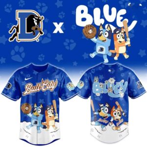 Durham Bulls Bluey Night Limited Baseball Jersey