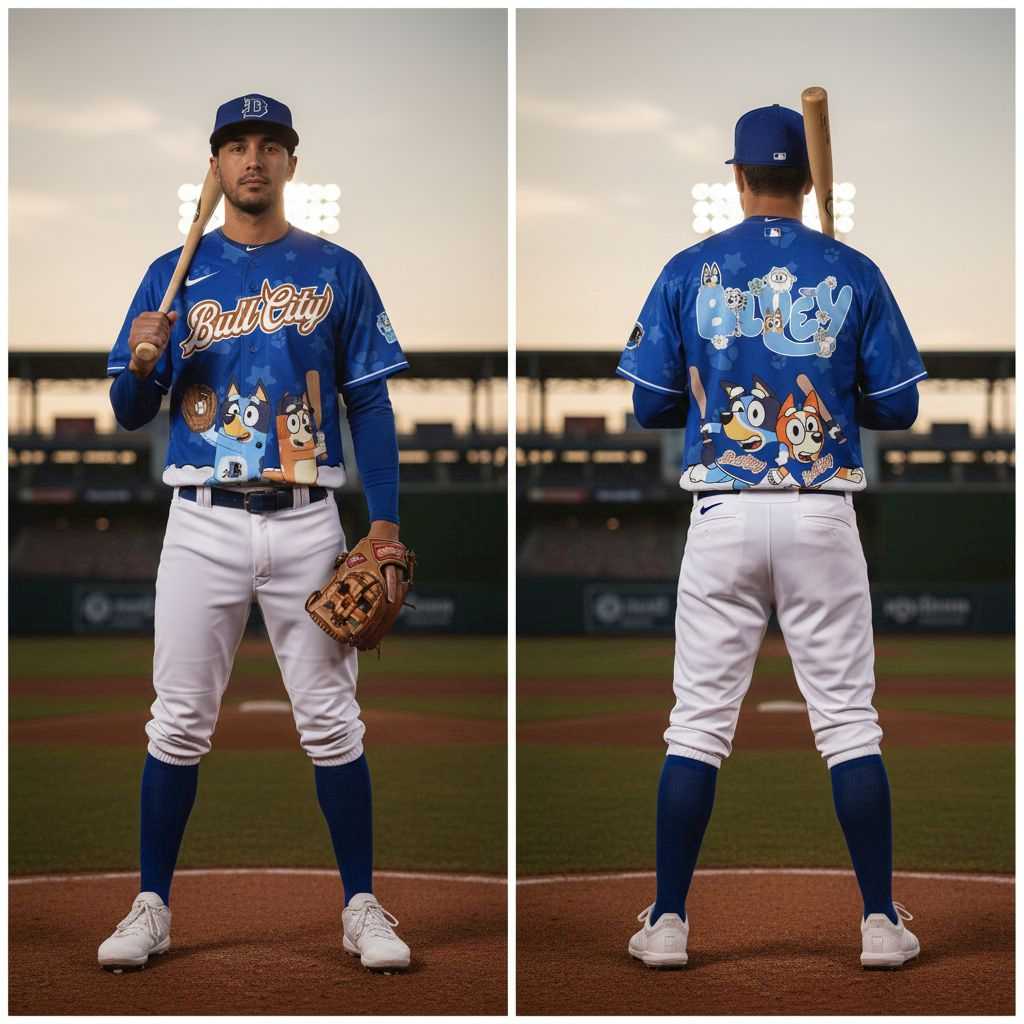 Durham Bulls Bluey Night Limited Baseball Jersey