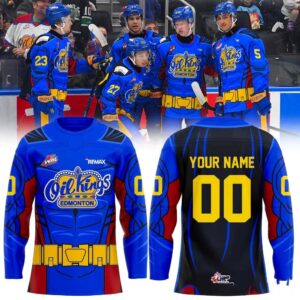 Edmonton Oil Kings Superhero Day 2026 Hockey Jersey