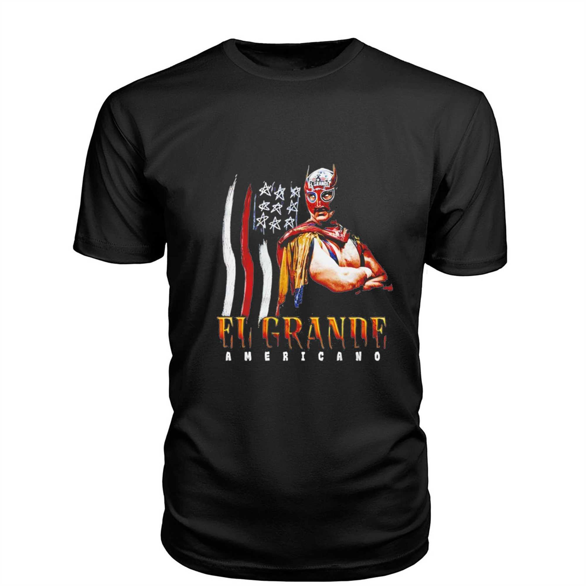 El Grande Americano Wwe Flag Grunge Tee