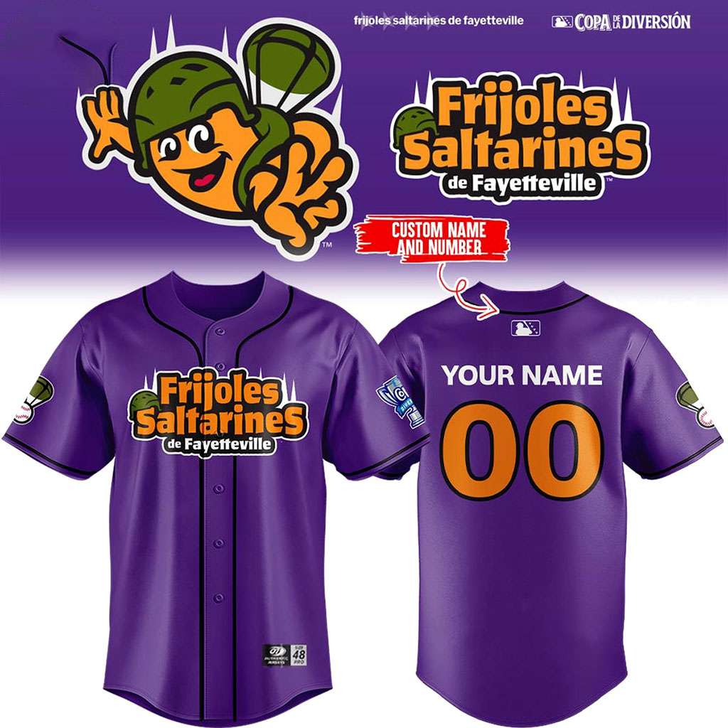 Fayetteville Woodpeckers Frijoles Saltarines de Fayetteville Custom Jersey