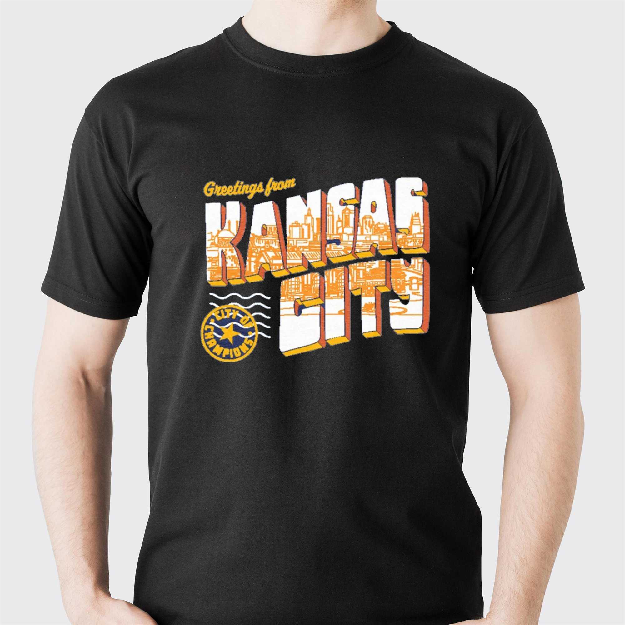 Greetings from Kansas City Navy Shirt