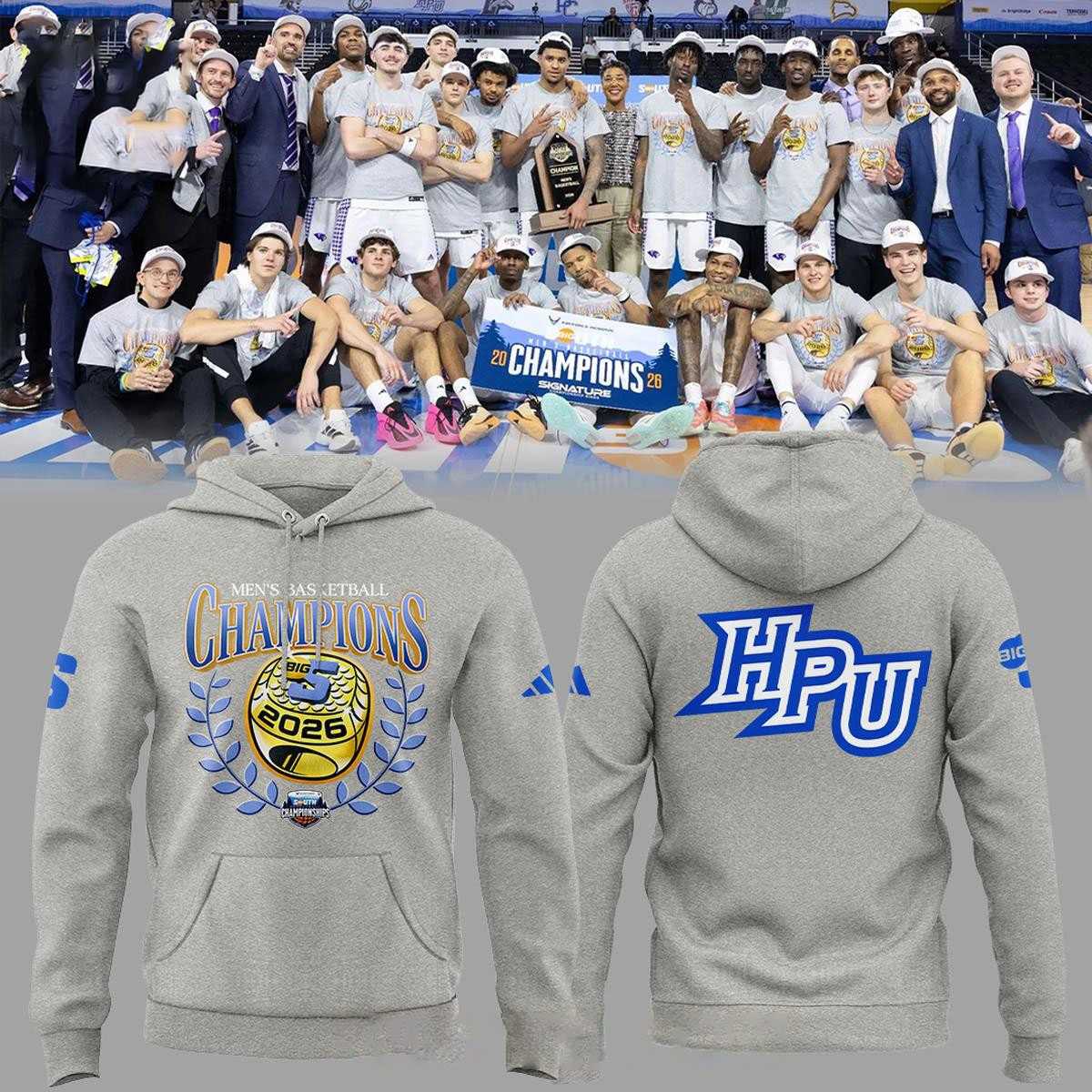 High Point Panthers 2026 Big South Tournament Champions Hoodie Tee