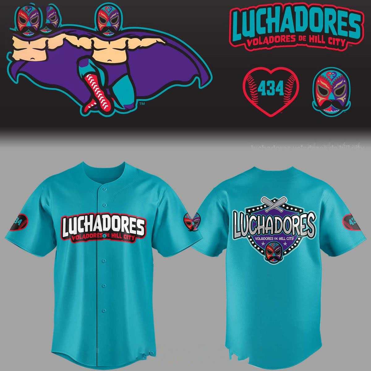 Hill City Howlers Luchadores Voladores De Hill City 2026 Baseball Jersey