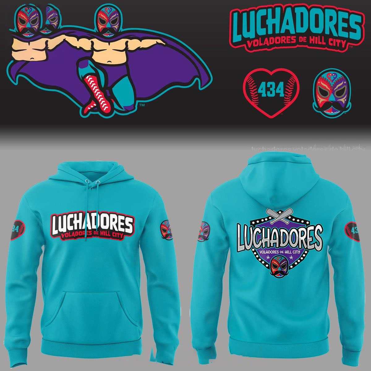 Hill City Howlers Luchadores Voladores De Hill City Hoodie Tees 2026