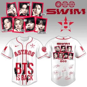 Houston Astros BTS SWIM 2026 Special Baseball Jersey