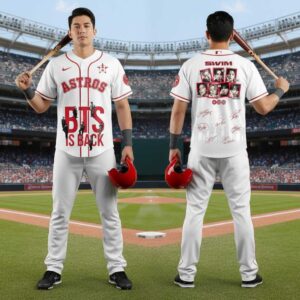 Houston Astros BTS SWIM 2026 Special Baseball Jersey 5